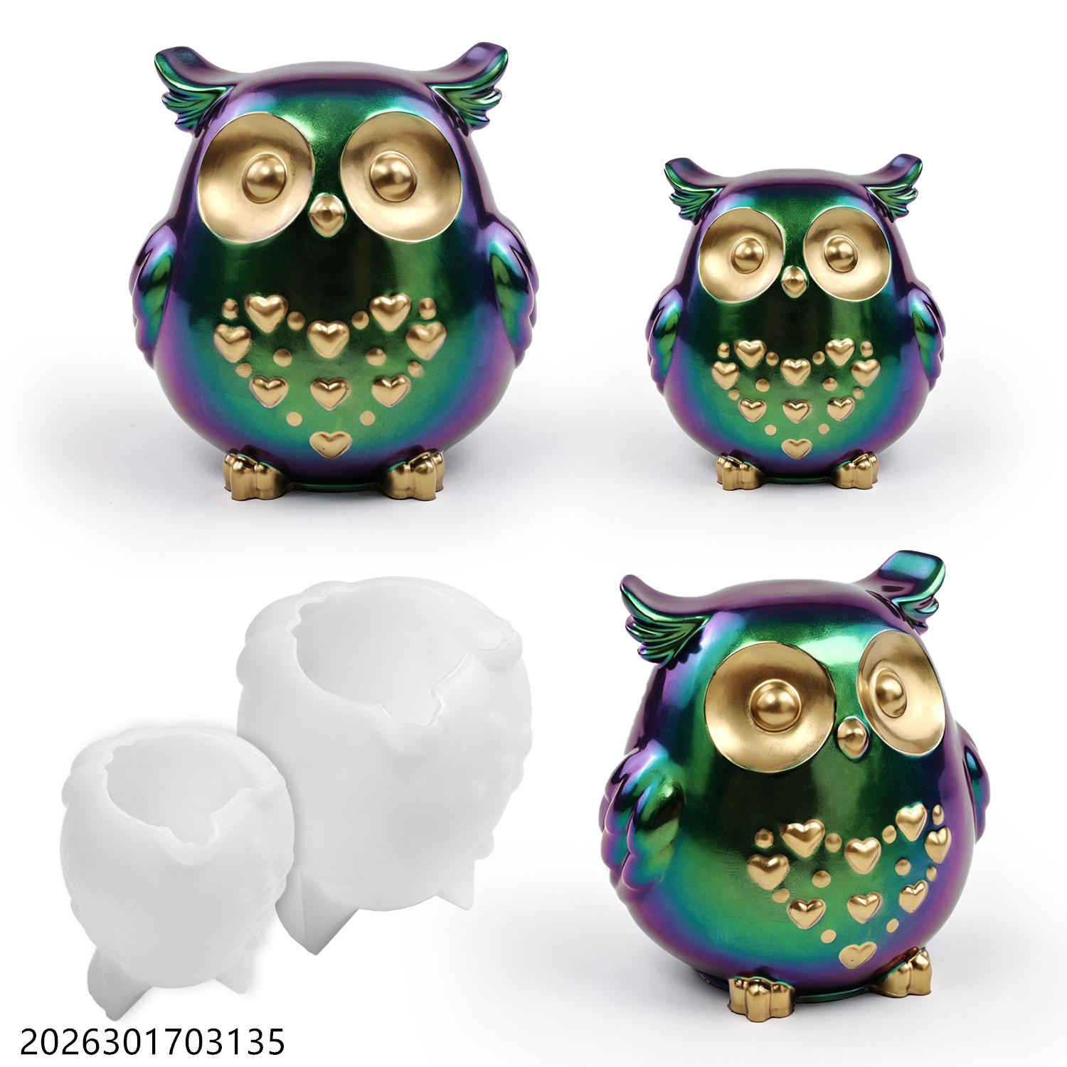 Home Fragrance Gift - Owl Silicone Mold 3D Bird Shape
