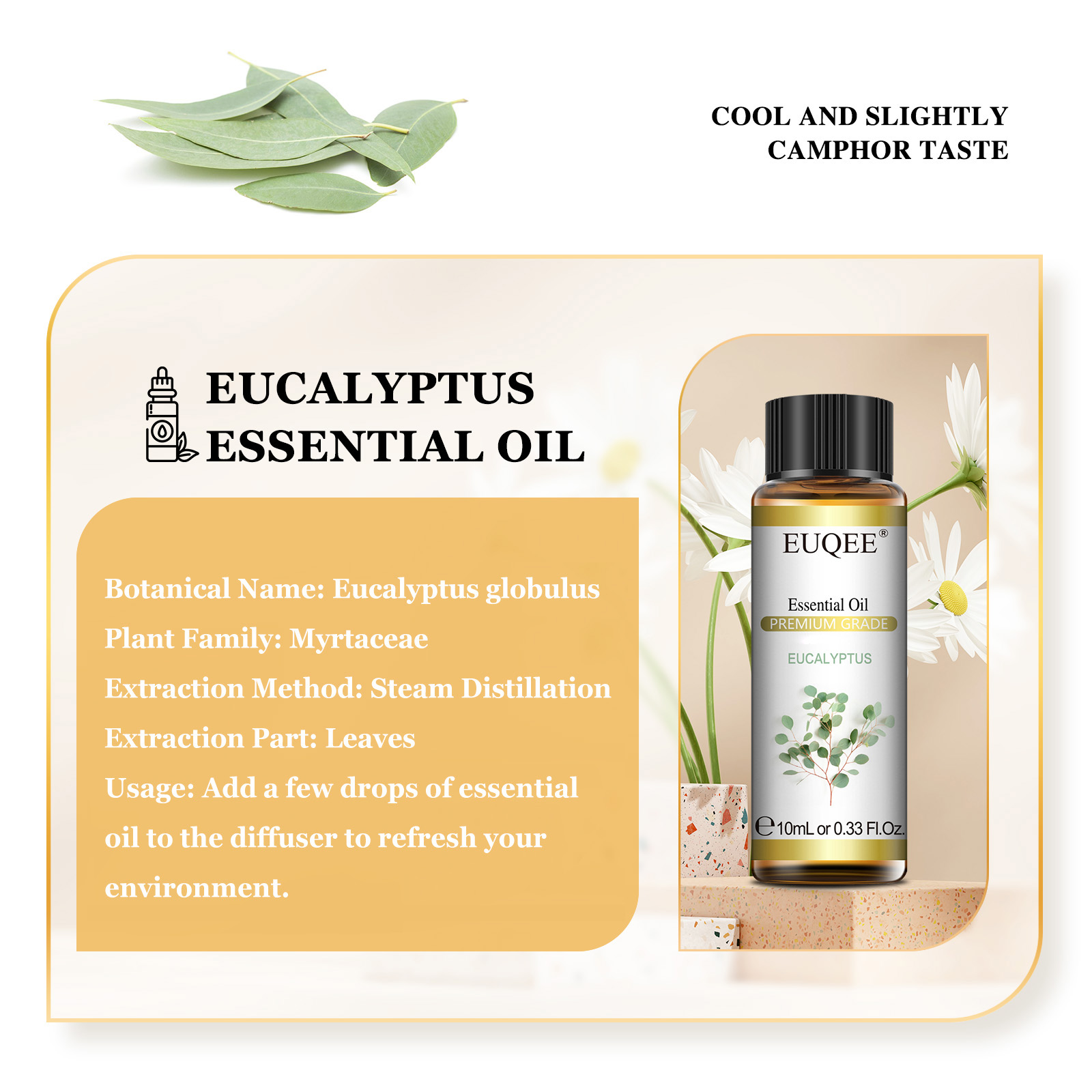 EUQEE 10ML Natural Essential O - Home Fragrance Eucalyptus recension och pris