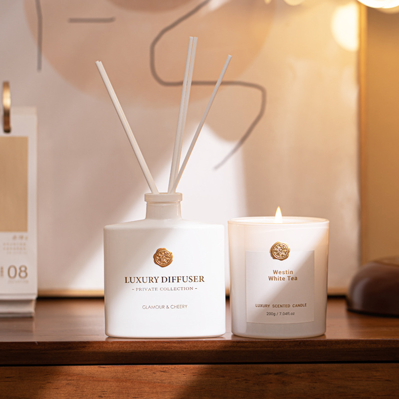 Reed Diffuser & Scented Candle - Home Fragrance Set Gift recension och pris